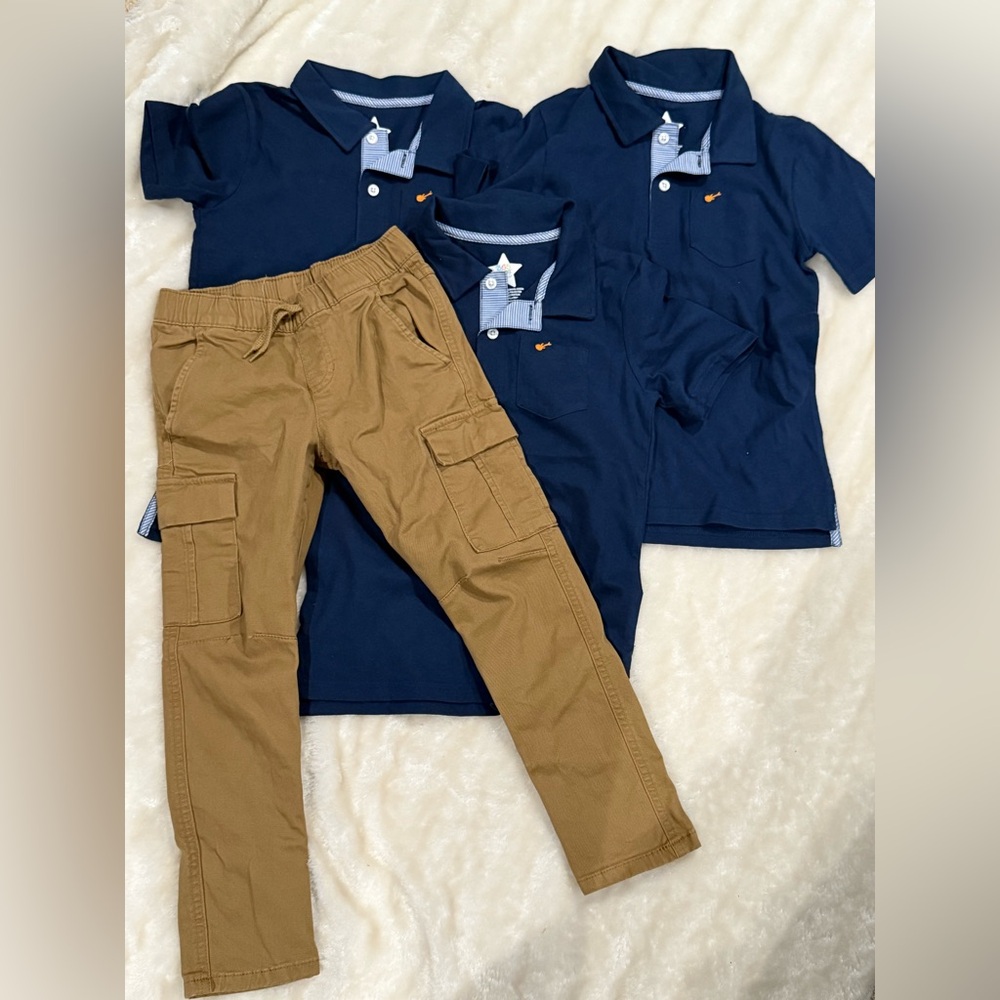 Navy Blue Kids Polo Shirt‎